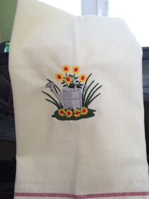 Custom Embroidered Dish Towels Set Of 3