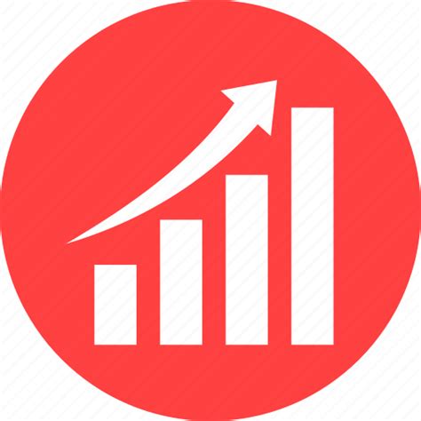 Chart Circle Graph Red Revenue Growth Icon