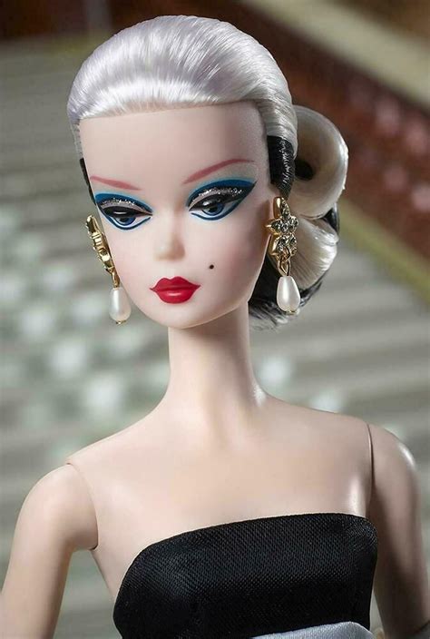 Breathtaking Black And White Forever Silkstone Barbie Dressed Doll