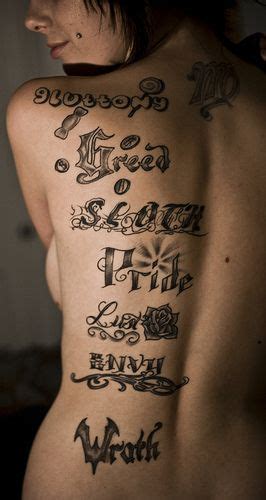 Pin By Gina On Tattoo Love Sin Tattoo Seven Deadly Sins Tattoo 7