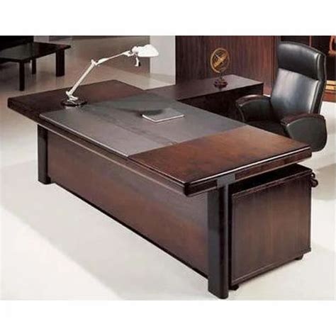 Wooden L Shape Office Boss Table Rs 70000 Set Maurya Wood Crafts