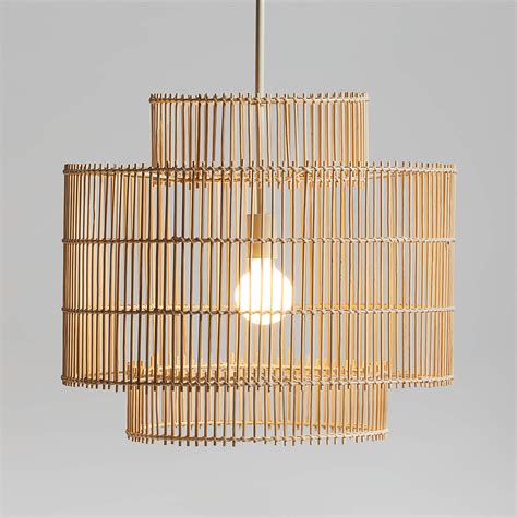 Noon Small Natural Wicker Pendant Light By Leanne Ford Reviews Crate And Barrel Canada
