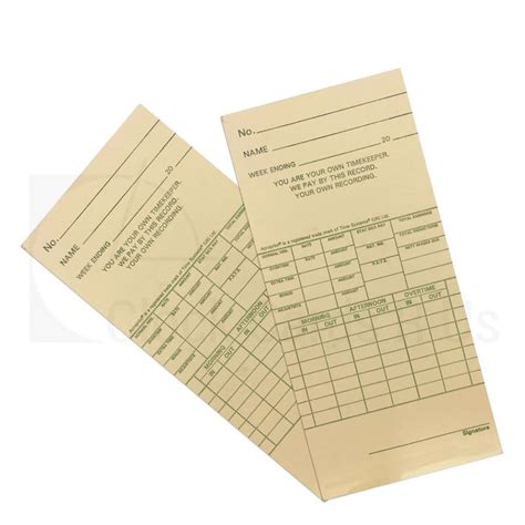106532 Time Clock Cards