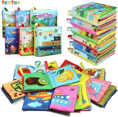 My First Soft Bookteytoy Nontoxic Fabric Baby Cloth Books Early