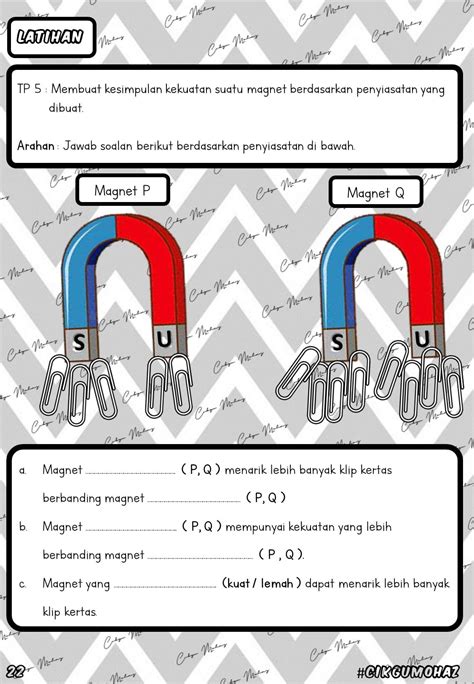 Lembaran Kerja Sains Tahun Magnet Modul Pdp Kssr Semakan Sains The Best Porn Website