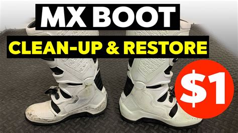 Mx Boots Cleaned And Restored For Youtube