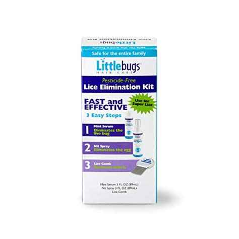 Littlebugs Lice Treatment 3-Step Easy Elimination Kit ...