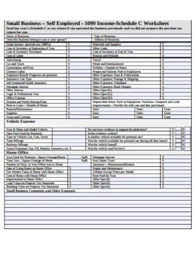 18 Small Business Worksheet Templates In Pdf