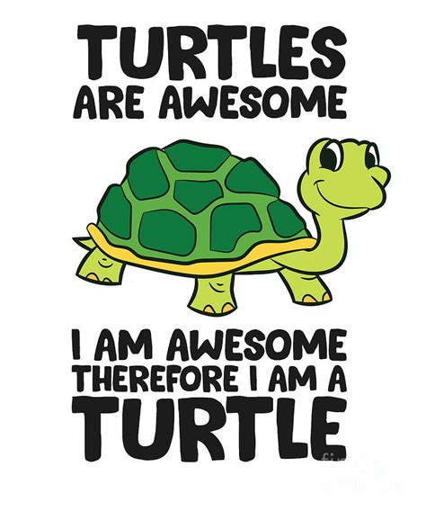 Funny Turtles Are Awesome Im Awesome Therefore Im A Turtle Tapestry
