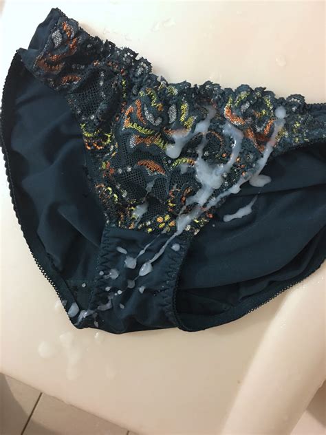 Cum On Panties — Love Cum On Dark Color Panties