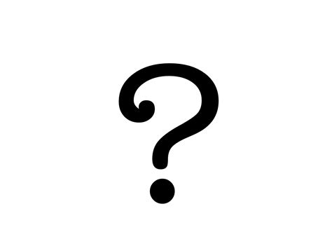 Black And White Question Mark Clipart With No Back Ground