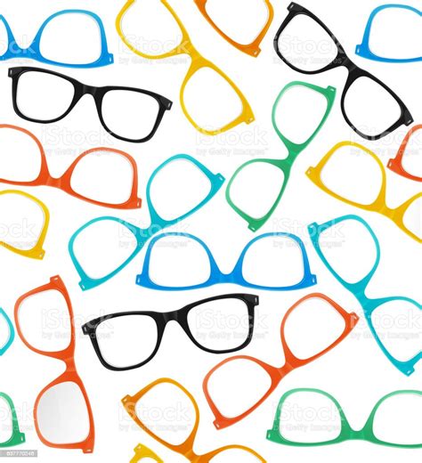 Glasses Hipster Style Background Pattern Vector Stock Illustration