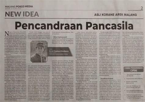 Pecandraan Pancasila Malang Posco Media Umm Dalam Berita Koran