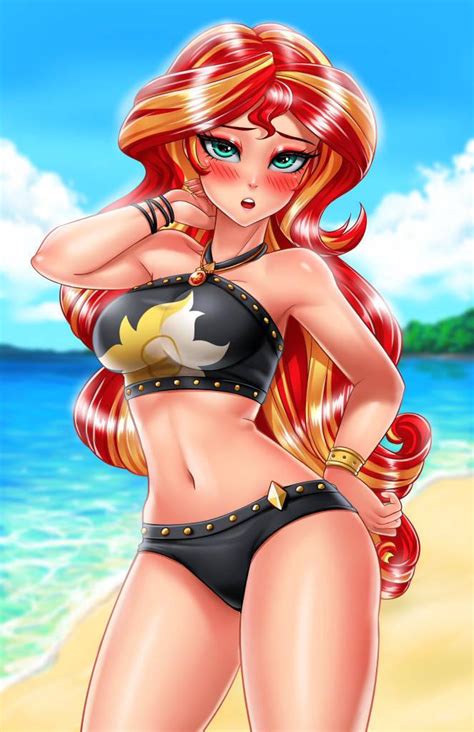 Sexy Sunset Shimmer Swimsuit By Atomiccrystal06 On Deviantart