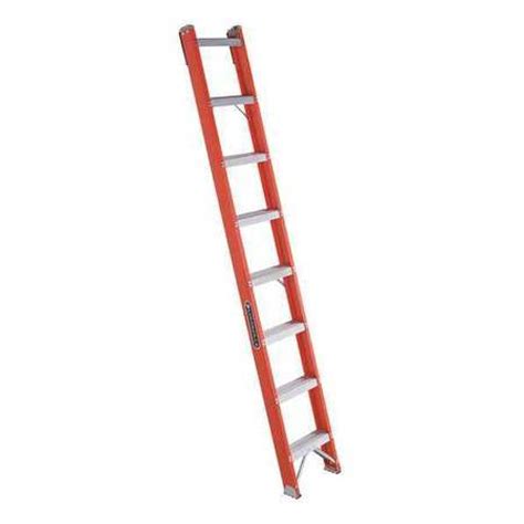 Louisville Fh1008 Straight Ladder 8 Ft Fiberglass Natural