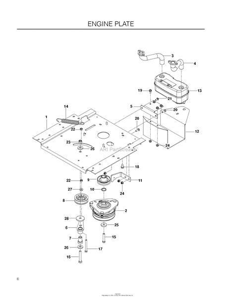 Husqvarna Rz5426 967003601 2012 01 Parts Diagram For Engine Plate