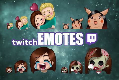 Create Custom Emotes For Twitch And Discord By Lizzplays Fiverr