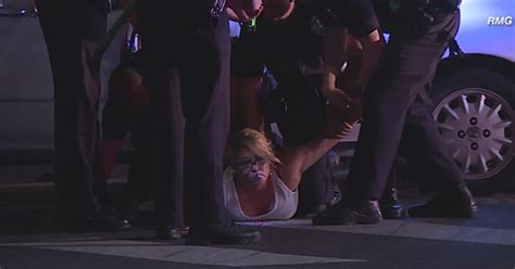 Woman Arrested Officer Injured After Wild Chase Ends In Van Nuys Cbs Los Angeles