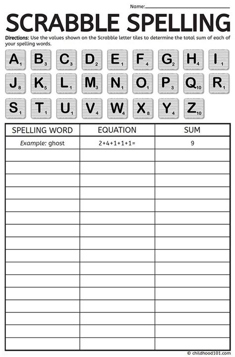 4th Grade Spelling Words Worksheets