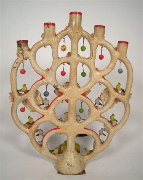 Alfonso Castillo Mexican Pottery Tree Of Life Candelabra At 1stdibs