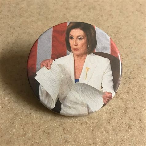 Nancy Pelosi State Of The Union Pin Back Button 2 14 In Etsy Uk