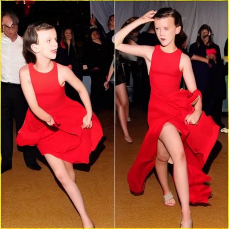 Millie Bobby Brown Dancing In A Red Dress Stable Diffusion Openart