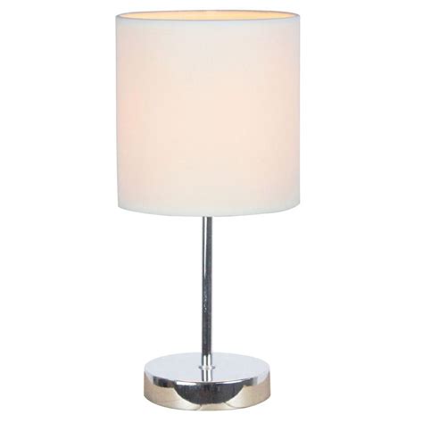 Your place to buy and sell all things handmade. Simple Designs 11.89 in. Chrome Mini Basic Table Lamp with ...
