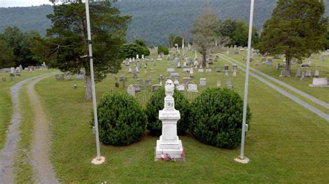 Confederate Memorial In Indian Mound Cemetery Romney West Virginia