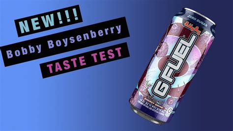 New Bobby Boysenberry Gfuel Cans Taste Test Youtube