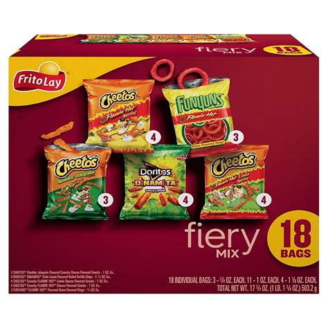 Frito Lay Fiery Mix Variety Pack Chips Shop Chips At H E B