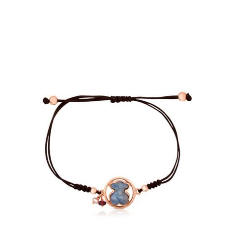 Pulsera Camille Con Ba O De Oro Rosa Kt Sobre Plata Y Cuarzo Con