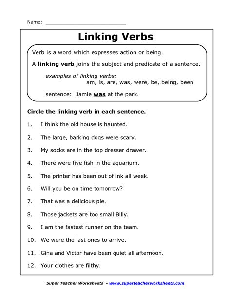 7th Grade Grammar Worksheets Pdf