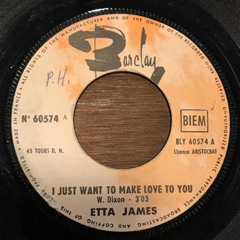 Etta James I Just Want To Make Love To You 1965 Vinyl Discogs