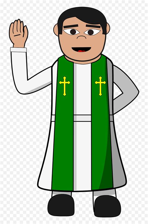 Pastor Priest Christian Cartoon Clip Priest Clipart Emojirain Emoji