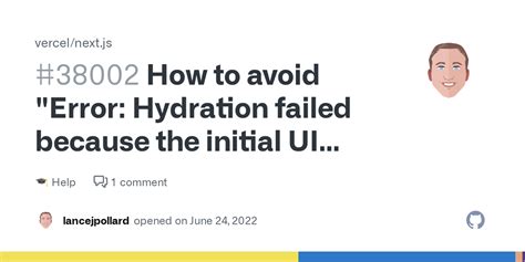 How To Avoid Error Hydration Failed Because The Initial UI Does Not