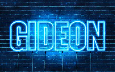 Download Wallpapers Gideon 4k Wallpapers With Names Horizontal Text