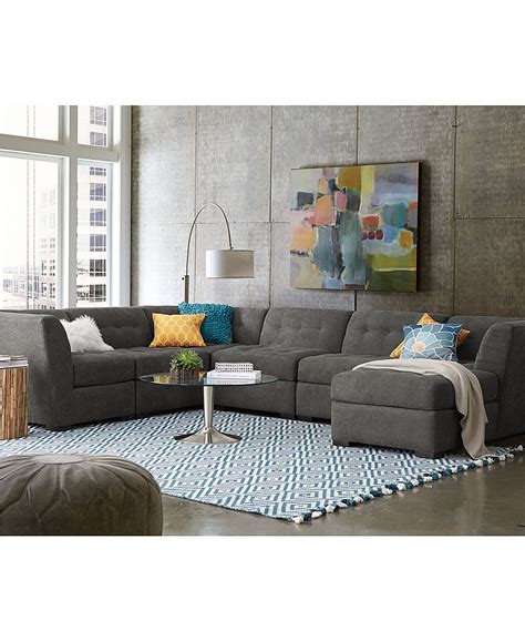 Browse our great prices & discounts on the best sofas & couches. Roxanne Fabric Modular Living Room Furniture Collection ...
