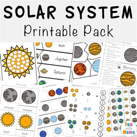 Solar System Activities For Kids Printables Tedy Printable Activities