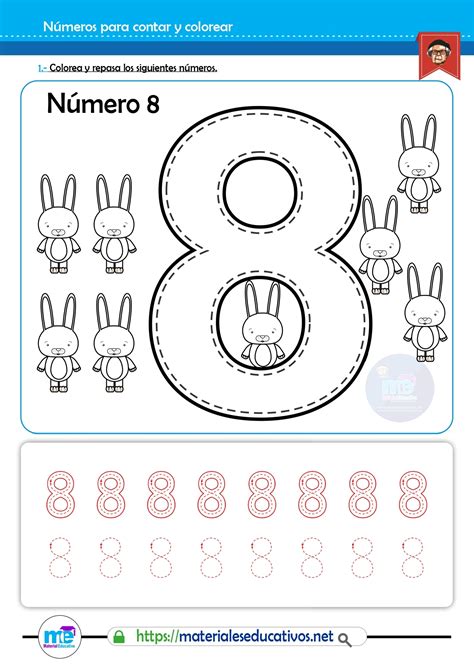 Número 8 Para Imprimir