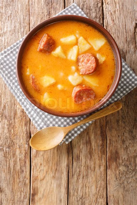 traditional hungarian thick potato soup stock image colourbox