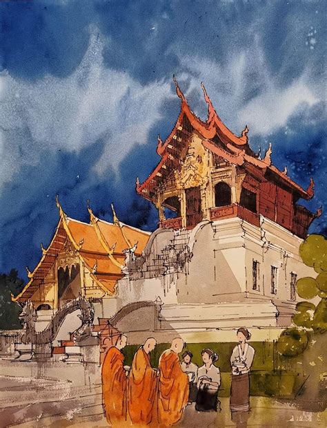 Pin By Kenneth On South East Asian Watercolourist In 2020 East Asian