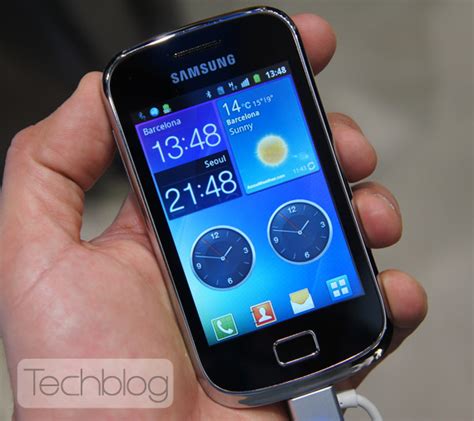 Samsung Galaxy Mini 2 ελληνικό βίντεο παρουσίαση Mwc 2012 Techbloggr
