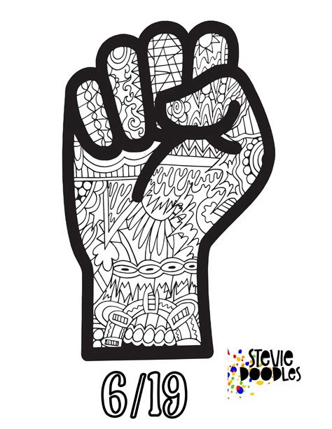 Juneteenth 6 Free Coloring Pages For Celebrating And Teaching — Stevie