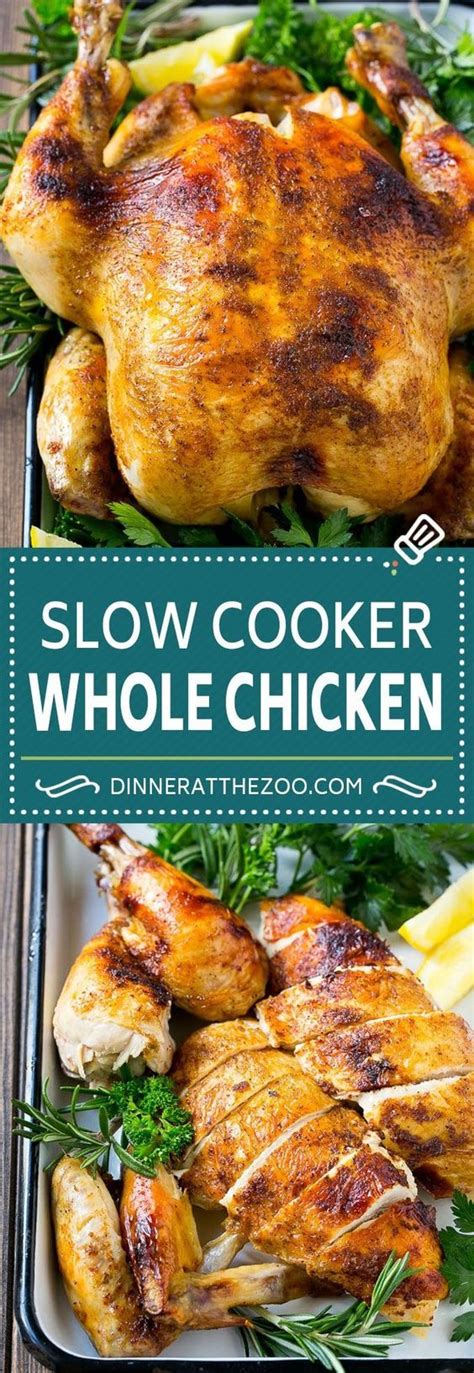 Slow Cooker Whole Chicken Posted By Roast Chicken Slow Cooker Crockpot Roast