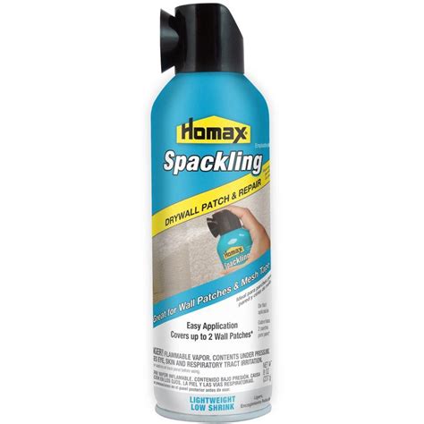 Handy squeeze tube with applicator. Homax 8 oz. Aerosol Drywall Patch and Repair Spray ...