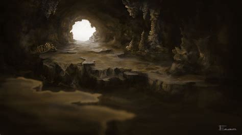 Inside The Cave By Eren On Deviantart Concept