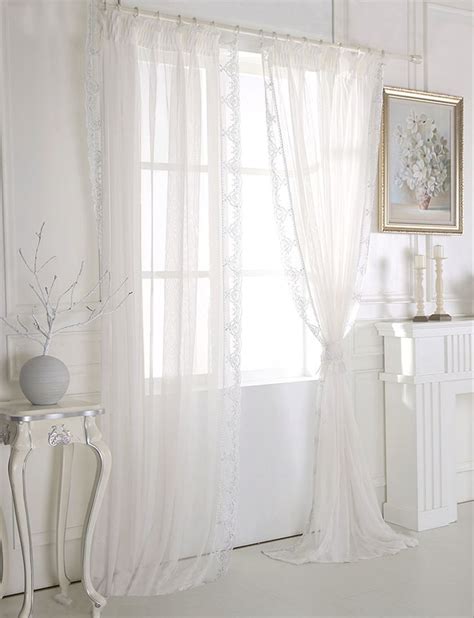 Romantic White Curtains All Styles Are Versatile ☀ White Curtains Lace Bedroom Romantic