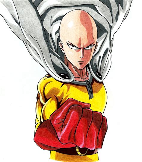 Saitama One Punch Man Dibujos Bocetos Dibujo De Anime