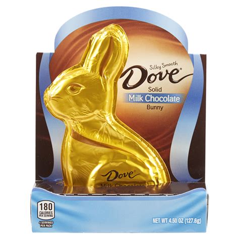 Dove Easter Milk Chocolate Candy Solid Easter Bunny Box 45 Oz Candy