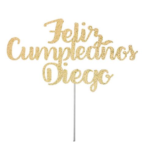 Buy Feliz Cumplea Os Cake Topper Custom Happy Birthday Spanish Happy